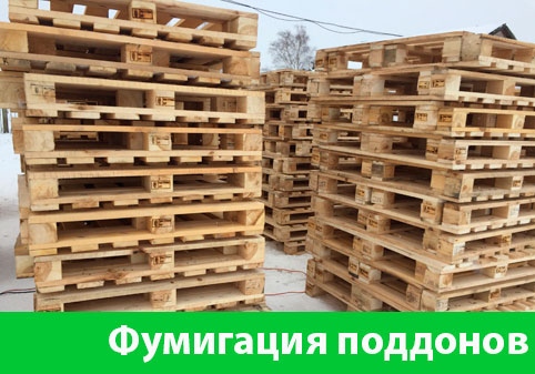 Фумигация поддонов в городе Москва